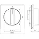 Hager Berker WAF1315BG draaiknop driestandenschakelaar met nulstand 0-1-2-3 A1/A8/C1/C8 nachtzwart glans