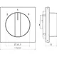Hager Berker WAF1316BG draaiknop driestandenschakelaar 2-1-3 A1/A8/C1/C8 nachtzwart glans