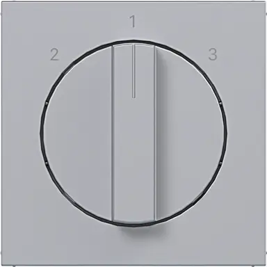 Hager Berker WAF1316TA draaiknop driestandenschakelaar 2-1-3 A1/A8/C1/C8 titaan