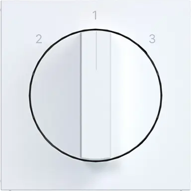 Hager Berker WAF1316WM draaiknop driestandenschakelaar 2-1-3 A1/A8/C1/C8 lichtwit mat