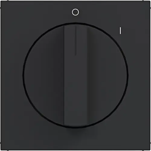 Hager Berker WAF1318BM draaiknop voor draaischakelaar aan/uit met opdruk 0-1 A1/A8/C1/C8 nachtzwart mat