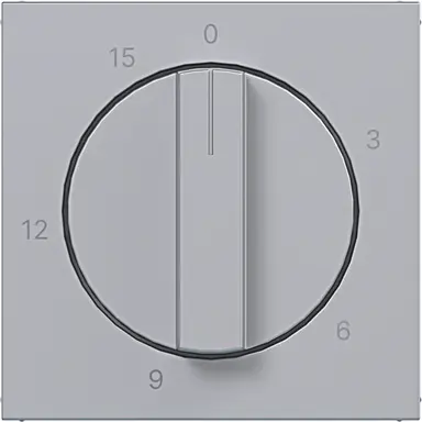 Hager Berker WAF1314TA draaiknop tijdschakelaar 15 minuten A1/A8/C1/C8 titaan
