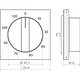 Hager Berker WAF1313BM draaiknop tijdschakelaar 120 minuten A1/A8/C1/C8 nachtzwart mat
