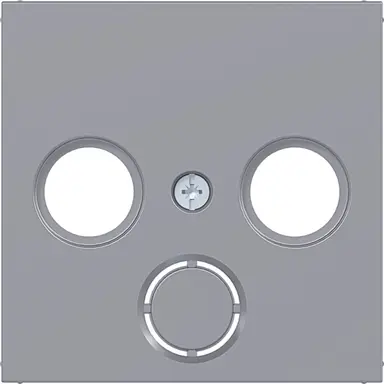 Hager Berker WAF1168TA centraalplaat voor antennecontactdoos radio/tv/satelliet A1/A8/C1/C8 titaan