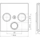Hager Berker WAF1168WG centraalplaat voor antennecontactdoos radio/tv/satelliet A1/A8/C1/C8 lichtwit glans