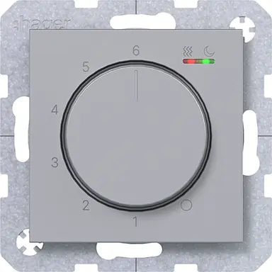 Hager Berker WAN5011TA kamerthermostaat verwarmen/koelen A1/A8/C1/C8 titaan