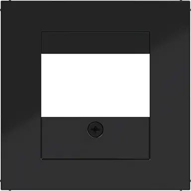 Hager Berker WAF1104BG centraalplaat USB / luidspreker A1/A8/C1/C8 nachtzwart glans