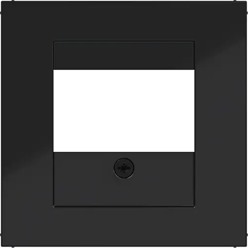 Hager Berker WAF1104BG centraalplaat USB / luidspreker A1/A8/C1/C8 nachtzwart glans