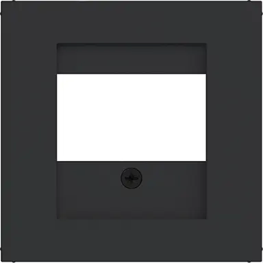 Hager Berker WAF1104BM centraalplaat USB / luidspreker A1/A8/C1/C8 nachtzwart mat