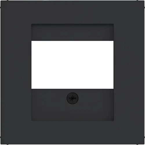Hager Berker WAF1104BM centraalplaat USB / luidspreker A1/A8/C1/C8 nachtzwart mat