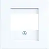Hager Berker WAF1104WG centraalplaat USB / luidspreker A1/A8/C1/C8 lichtwit glans
