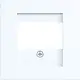 Hager Berker WAF1104WG centraalplaat USB / luidspreker A1/A8/C1/C8 lichtwit glans