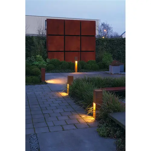 SLV 229410 Rusty Slot 50 zuilarmatuur 1x11W E27 roest bruin