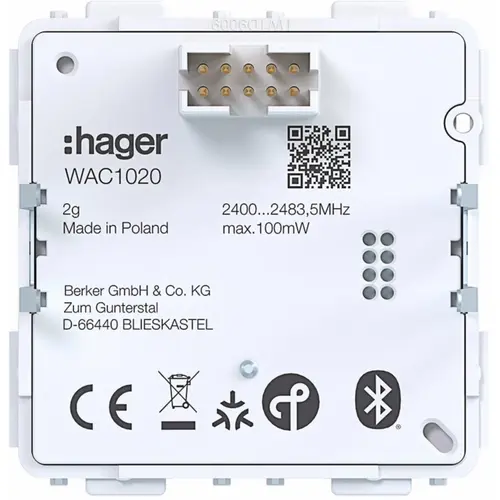Hager Berker WAC1020 bedieningselement 2-voudig