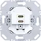 Hager Berker WAS4155WM USB-lader met 2x USB-C wit