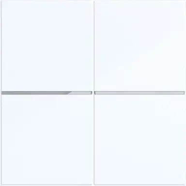 Hager Berker WAN7020WG knop voor bedieningselement 2-voudig A1/A8/C1/C8 lichtwit glans