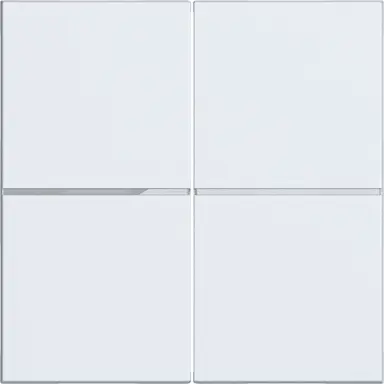 Hager Berker WAN7020WM knop voor bedieningselement 2-voudig A1/A8/C1/C8 lichtwit mat