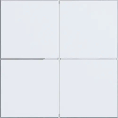 Hager Berker WAN7020WM knop voor bedieningselement 2-voudig A1/A8/C1/C8 lichtwit mat