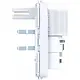 Hager Berker WAN1062 bewegingsmelder bedieningselement 2,2m voor A1/A8/C1/C8
