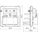 Hager Berker WAN1062 bewegingsmelder bedieningselement 2,2m voor A1/A8/C1/C8