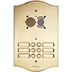 Comelit 3206/RI deurbelpaneel roma 6 beldrukkers inbouw IP54 goud