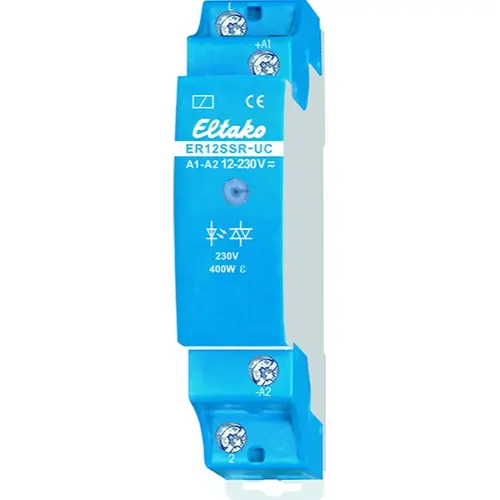 Eltako ER12SSR-UC schakelrelais 1 maakcontact 400W stuurspanning 12-230V AC 1 module DIN-rail