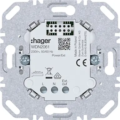 Hager Berker WDN2061 nevenpost 3-draads voor bewegingsmelder A1/A8/C1/C8