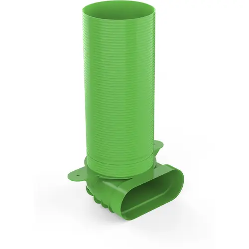 Duco 0000-4681 DucoFlex ventielaansluitstuk haaks lang ovaal insteekeind polyethyleen gecoat