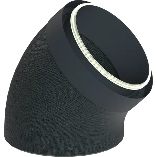 Duco 0000-4911 hardschuim isobocht 45° met koppelstuk D180 grijs