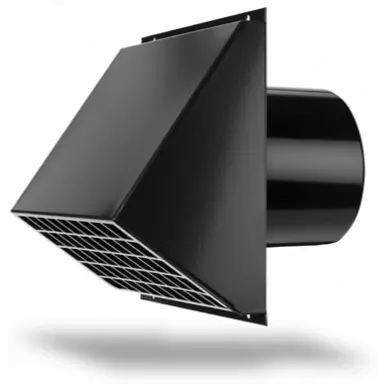 Duco 0000-4585 DucoFlex muurdoorvoer D180 aluminium zwart