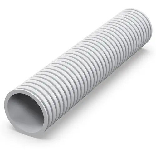 Duco 0000-4674 rond luchtkanaal 63mm dubbelwandig buigzaam kunststof wit