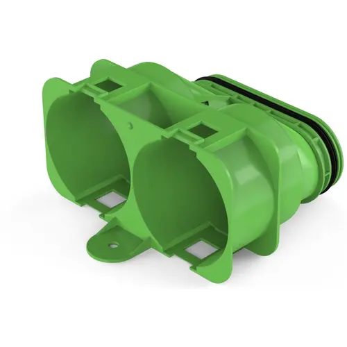 Duco 0000-4685 DucoFlex koppelstuk 2x75 ovaal gecoat voorgemonteerde afdichting