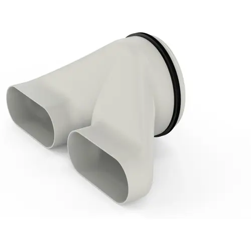 Duco 0000-4700 DucoFlex aansluitstuk horizontaal 2x ovaal D160