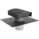 Duco 0000-4920 dakdoorvoer compact d200 200mm 5-45° aluminium grijs