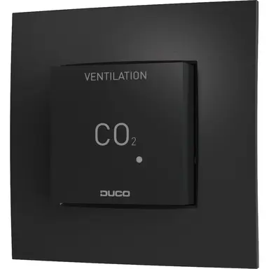 Duco 0000-7113 CO2 ruimtesensor zonder bediening draadloos modbus 230V zwart