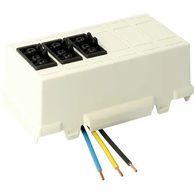 Attema AT6531 BKW deksel lasdoos 3x 3-polig Wieland GST18 wit IP20