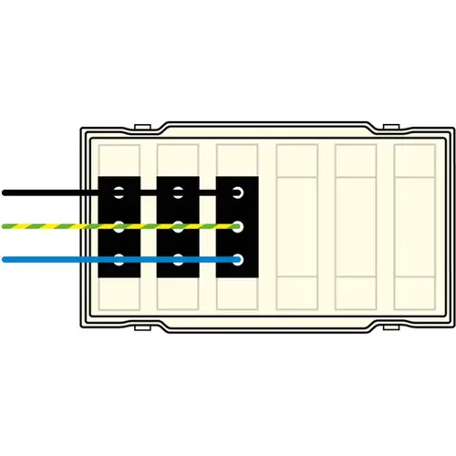 Attema AT6531 BKW deksel lasdoos 3x 3-polig Wieland GST18 wit IP20