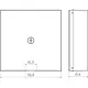 Hager Berker WAF4400BM centraalplaat met kabeluitvoer zonder draagring A1/A8/C1/C8 nachtzwart mat