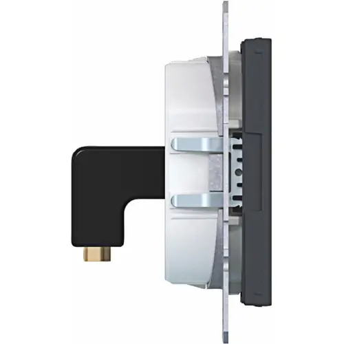 Hager Berker WAF4380AT HDMI-contactdoos met 90gr. stekkeraansluiting A1/A8/C1/C8 antraciet mat