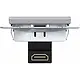 Hager Berker WAF4380TA HDMI-contactdoos met 90gr. stekkeraansluiting A1/A8/C1/C8 titaan