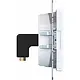 Hager Berker WAF4380WG HDMI-contactdoos met 90gr. stekkeraansluiting A1/A8/C1/C8 lichtwit glans