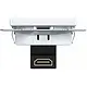 Hager Berker WAF4380WG HDMI-contactdoos met 90gr. stekkeraansluiting A1/A8/C1/C8 lichtwit glans