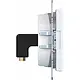 Hager Berker WAF4380WM HDMI-contactdoos met 90gr. stekkeraansluiting A1/A8/C1/C8 lichtwit mat