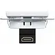 Hager Berker WAF4380WM HDMI-contactdoos met 90gr. stekkeraansluiting A1/A8/C1/C8 lichtwit mat