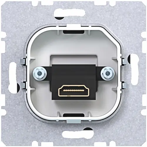 Hager Berker WAF4379AT HDMI-contactdoos met rechte HDMI-aansluiting A1/A8/C1/C8 antraciet mat