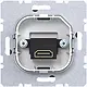 Hager Berker WAF4379AT HDMI-contactdoos met rechte HDMI-aansluiting A1/A8/C1/C8 antraciet mat