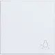 Hager Berker WAW1012WM schakelwip met lichtsymbool A1/A8/C1/C8 lichtwit mat