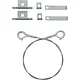 Opple 140060852 ophangkabelset plafond 500mm RVS grijs