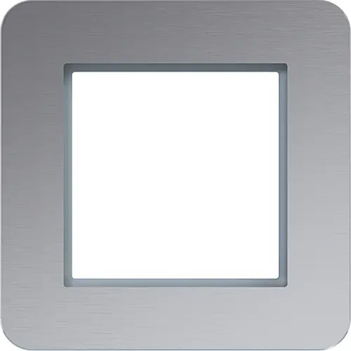 Hager Berker WAD9100AL afdekraam 1-voudig C8 aluminium