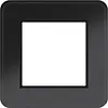 Hager Berker WAD9100GBG afdekraam 1-voudig C8 glas zwart glanzend